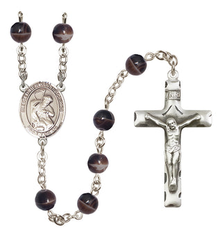 Silver-Plated 7mm Blessed Herman the Cripple  Engraved Catholic Rosaries