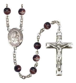 Our Lady of Czestochowa Rosary with Brown Beads