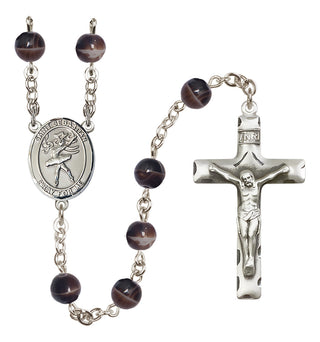 Silver-Plated 7mm Saint Sebastian / Dance Rosary