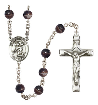 Silver-Plated 6mm Guardian Angel/Swimming Rosary