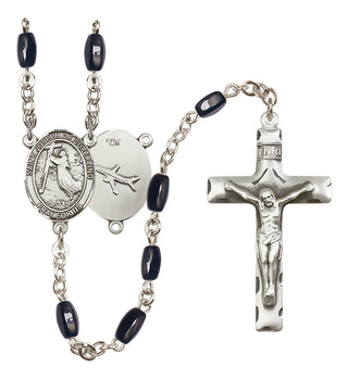 Silver-Plated 8x5mm Saint Joseph of Cupertino Rosary