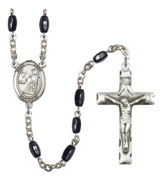 Saint Michael the Archangel Premium Handmade Rosary - Hematite Beads