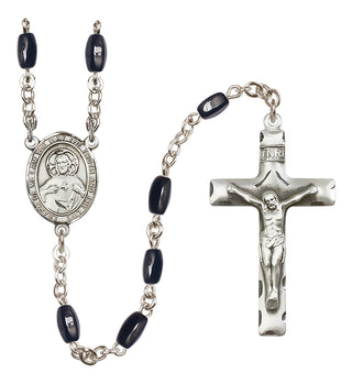 Silver-Plated 8x5mm Scapular  Engraved Catholic Rosaries