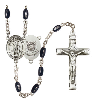 Silver-Plated 8x5mm Guardian Angel/Coast Guard Rosary