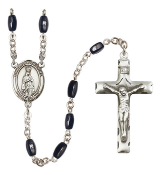 Silver-Plated 8x5mm Our Lady of Fatima  Engraved Catholic Rosaries