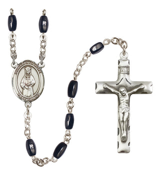Silver-Plated 8x5mm Our Lady of Hope  Engraved Catholic Rosaries