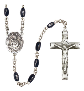 Silver-Plated 8x5mm Virgen del Carmen Rosary