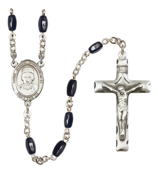 Silver-Plated 8x5mm Saint Joseph Freinademetz  Engraved Catholic Rosaries