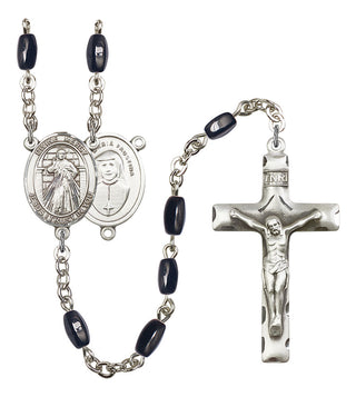 Divine Mercy Rosary with Black Onyx Beads