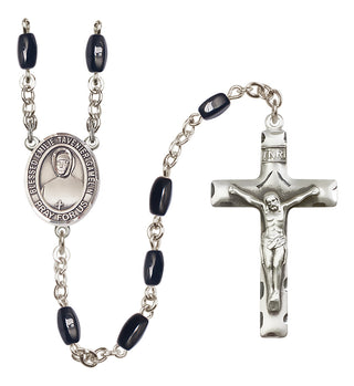 Silver-Plated 8x5mm Blessed Emilie Tavernier Gamelin  Engraved Catholic Rosaries