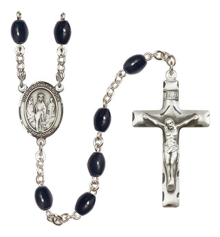 Silver-Plated 8x6mm Our Lady of Knock  Engraved Catholic Rosaries