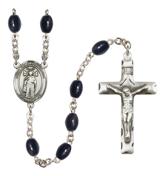 Silver-Plated 8x6mm Saint Ivo of Kelmartin  Engraved Catholic Rosaries