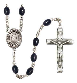 Silver-Plated 8x6mm Our Lady of Good Help  Engraved Catholic Rosaries