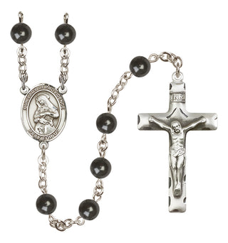 Silver-Plated 7mm Our Lady of Providence  Engraved Catholic Rosaries