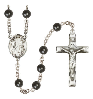 Silver-Plated 7mm Our Lady Star of the Sea  Engraved Catholic Rosaries