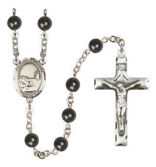Silver-Plated 7mm Saint Christopher / Fishing Rosary