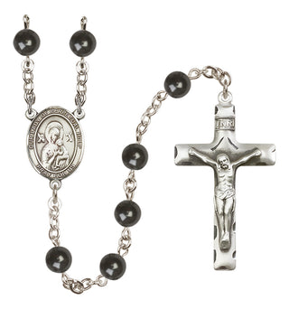 Silver-Plated 7mm Our Lady of Perpetual Help  Engraved Catholic Rosaries