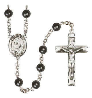 Silver-Plated 7mm Saint Madeline Sophie Barat  Engraved Catholic Rosaries
