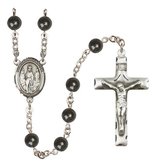 Silver-Plated 7mm Our Lady of Knock  Engraved Catholic Rosaries