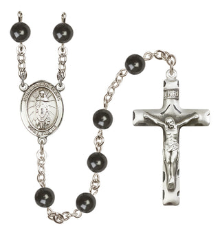 Silver-Plated 7mm Our Lady of Tears  Engraved Catholic Rosaries