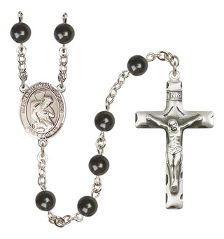 Silver-Plated 7mm Blessed Herman the Cripple  Engraved Catholic Rosaries