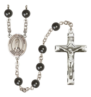 Silver-Plated 7mm Our Lady of Kibeho  Engraved Catholic Rosaries