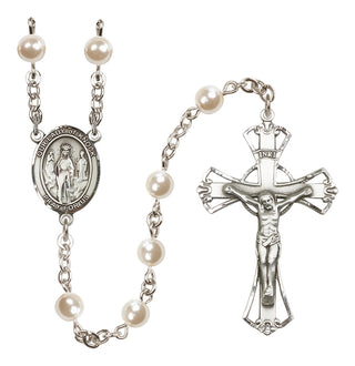 Silver-Plated 6mm Our Lady of Knock  Engraved Catholic Rosaries
