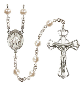 Silver-Plated 6mm Our Lady of Africa  Engraved Catholic Rosaries