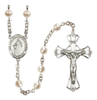Silver-Plated 6mm Our Lady the Undoer of Knots  Engraved Catholic Rosaries