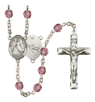 Silver-Plated 6mm Saint Joseph of Cupertino Rosary