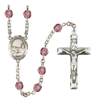Silver-Plated 6mm Saint Christopher / Fishing Rosary