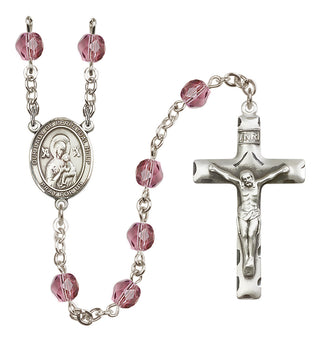 Silver-Plated 6mm Our Lady of Perpetual Help  Engraved Catholic Rosaries