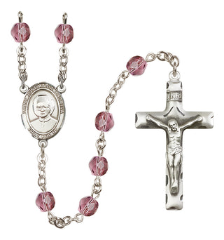 Silver-Plated 6mm Saint Josemaria Escriva  Engraved Catholic Rosaries