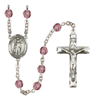 Silver-Plated 6mm Saint Ivo of Kelmartin  Engraved Catholic Rosaries