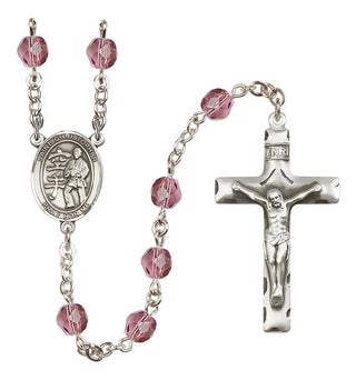 Silver-Plated 6mm Saint Christopher / Karate Rosary