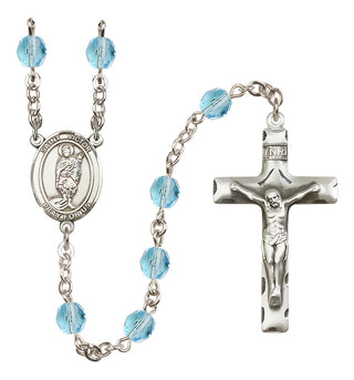 Silver-Plated 6mm Saint Victor of Marseilles  Engraved Catholic Rosaries