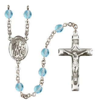 Silver-Plated 6mm Saint Polycarp of Smyrna  Engraved Catholic Rosaries