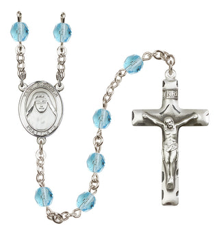 Silver-Plated 6mm Saint Alphonsa of India  Engraved Catholic Rosaries