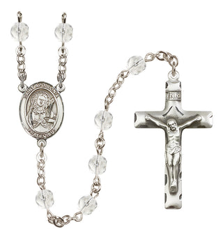 Silver-Plated 6mm Saint Apollonia  Engraved Catholic Rosaries