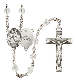 Silver-Plated 6mm Saint Joseph of Cupertino Rosary