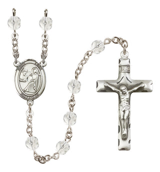 Silver-Plated 6mm Saint Luke the Apostle Rosary