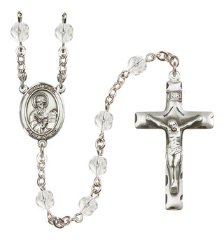 Silver-Plated 6mm Saint Paul the Apostle  Engraved Catholic Rosaries