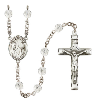 Silver-Plated 6mm Our Lady Star of the Sea  Engraved Catholic Rosaries