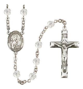Silver-Plated 6mm Our Lady of Perpetual Help  Engraved Catholic Rosaries