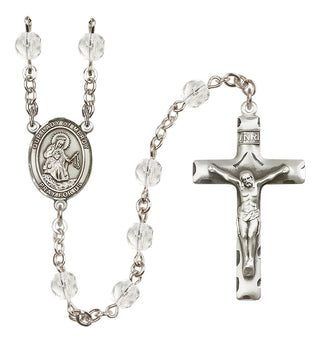 Silver-Plated 6mm Our Lady of Mercy  Engraved Catholic Rosaries