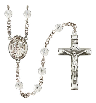 Silver-Plated 6mm Saint Rene Goupil  Engraved Catholic Rosaries