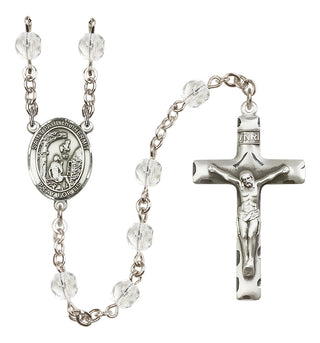 Silver-Plated 6mm Saint Paul the Hermit  Engraved Catholic Rosaries