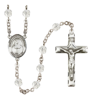 Silver-Plated 6mm Saint Mary Mackillop  Engraved Catholic Rosaries