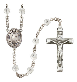 Silver-Plated 6mm Our Lady of Good Help  Engraved Catholic Rosaries