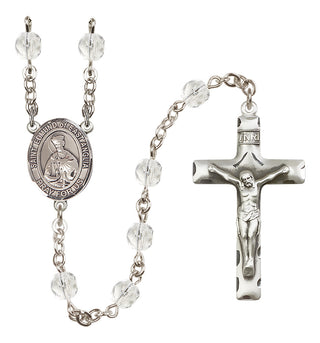 Silver-Plated 6mm Saint Edmund of East Anglia  Engraved Catholic Rosaries